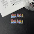 Duck Beak Pearl Shell Ocean 3D Carving White HandmadePress on Nails Batch