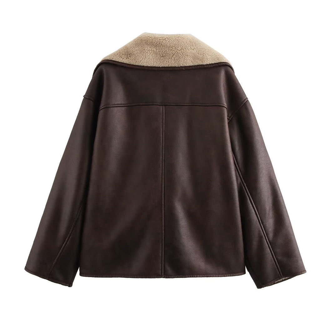 Reversible Fur & Leather Jacket