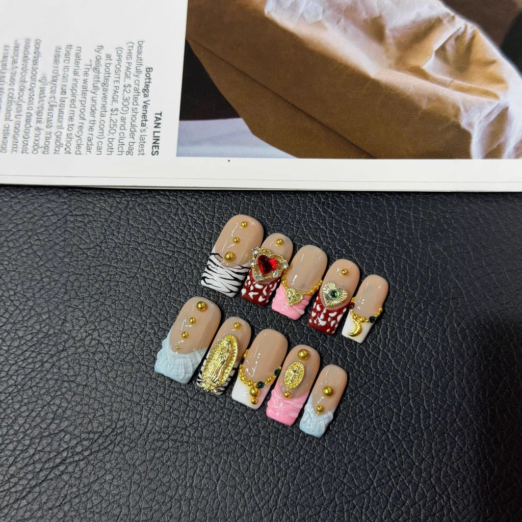 Press on Nails pure handcrafted design smudge patch Press on Nails nail piece advanced sense batch