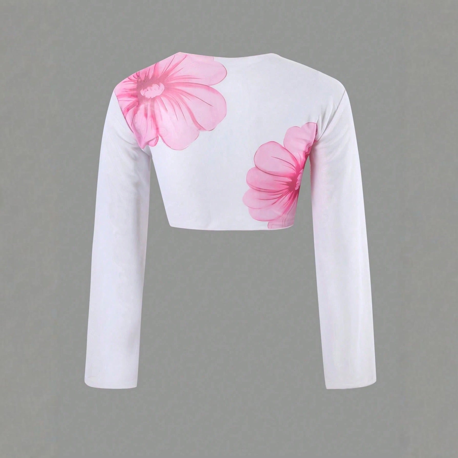 Long Sleeve Apron Women's Swimsuit Printed Bikini 4