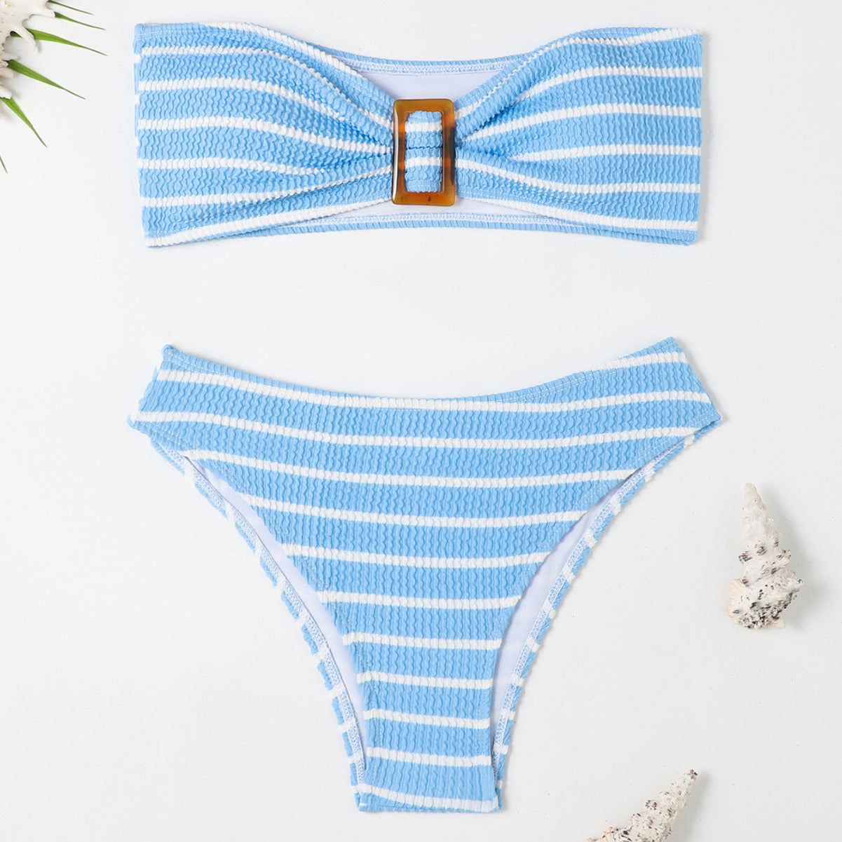 Swimsuit sexy striped tube top bikini swimsuit female bikini