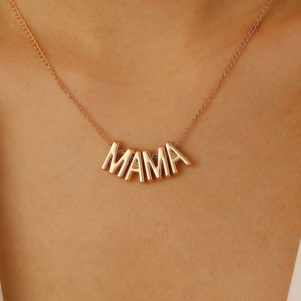 MAMA Letter Pendant Clavicle Chain Creative Mother's Day Necklace