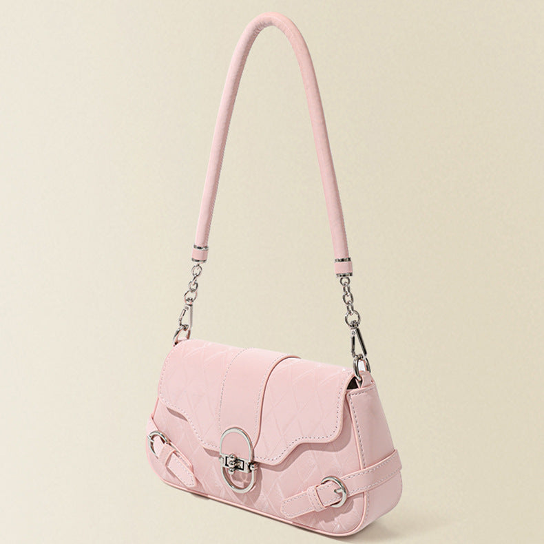 Small shoulder bag, commuter versatile hobo shoulder bag, design baguette bag shoulder bag
