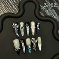 Handmade Press on Nails Personalized 3D Carved Spice Girl Longtip