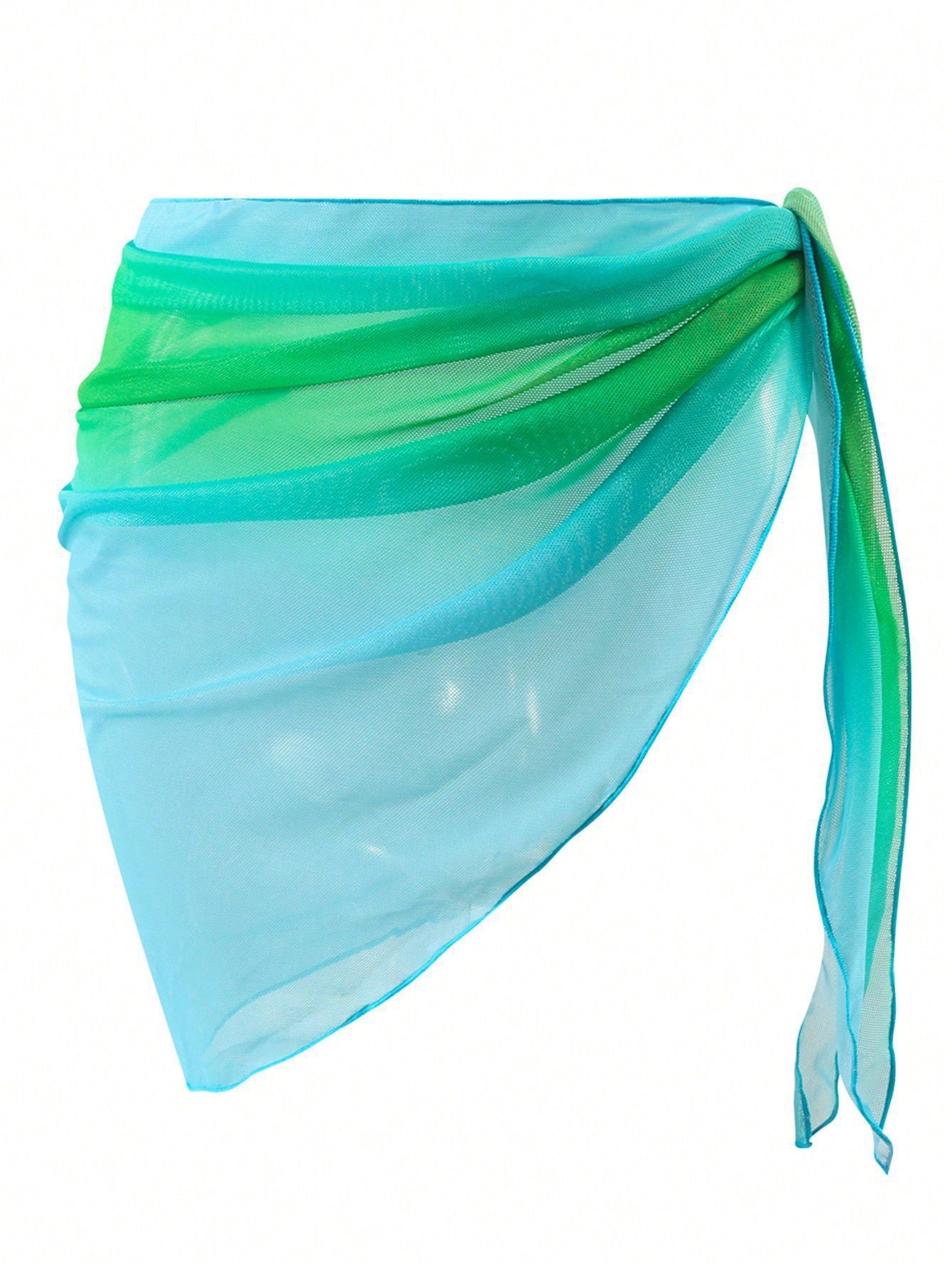 Vacation Loose Casual Bikini Beach Apron Gradient Color Multiple Colors