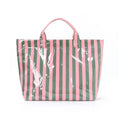 Striped Tote Bag – High-Aesthetic Lightweight Handbag, Commuter Large Travel Shoulder Bag