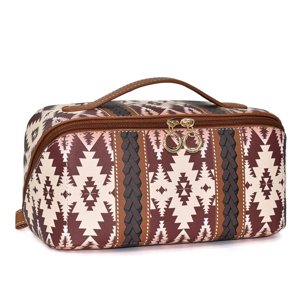Bohemian PU cloud pillow cosmetic bag, large capacity portable cosmetic case, travel toilet bag, travel makeup bag,Makeup bag organizers,Makeup bags, small