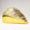 Gold  Dinner Bag Shell Dinner Bag Crossbody Chain Shinny evening Clutch Purse Party