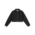 Designer Distressed Denim  Cropped Jacket