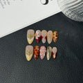 Maillard Flower Handmade Press on Nails Gentle Whitening Patch