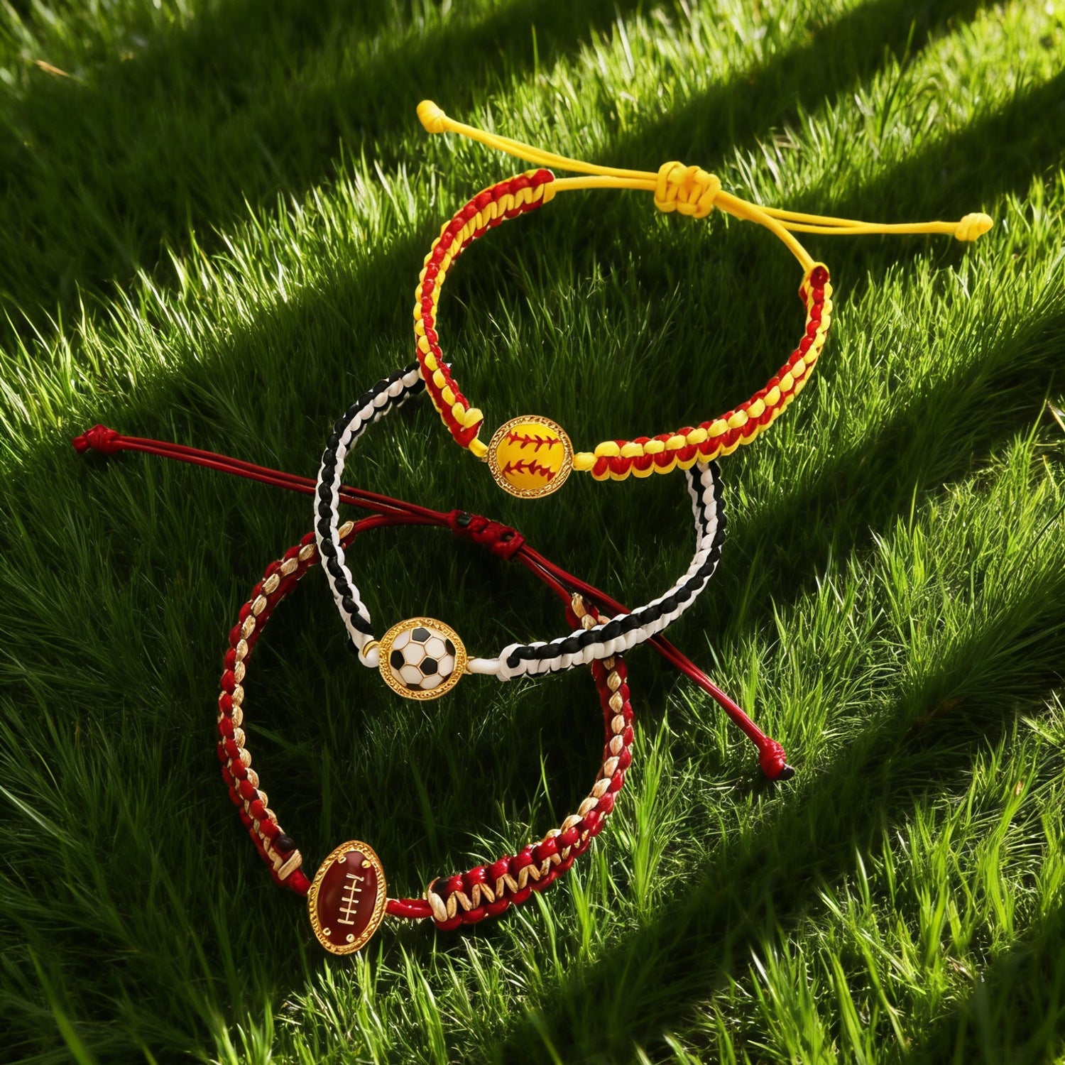 Handmade Woven Sport Bracelet Nylon Rope Adjustable Inspirational Gift