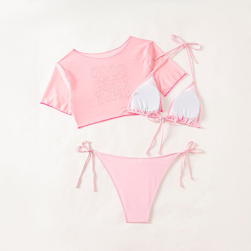 Women's Bikini Three Piece Swimsuit Set