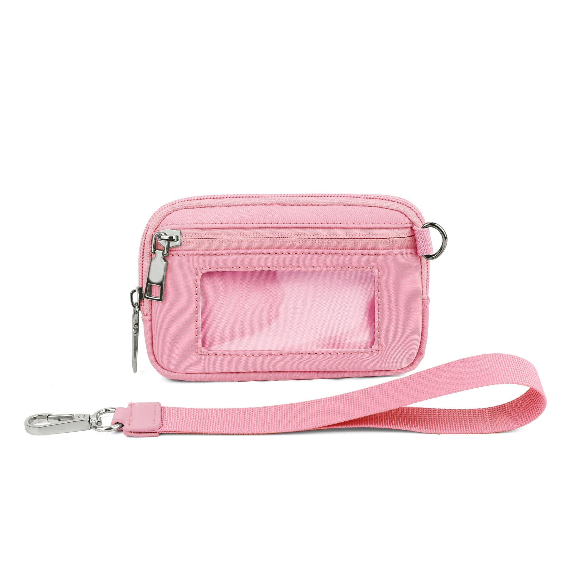 Transparent PVC Card Bag – Portable Wrist Bag for Bank Card & Change Storage