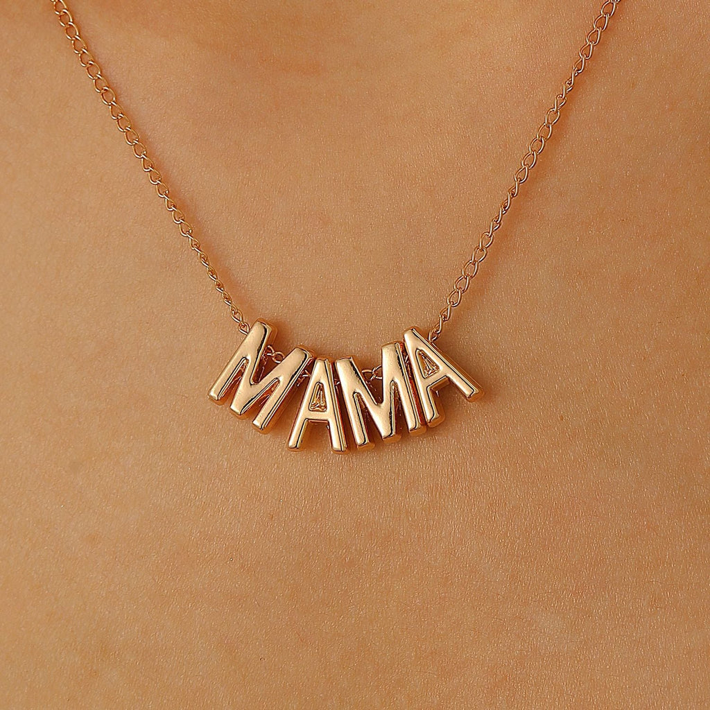 MAMA Letter Pendant Clavicle Chain Creative Mother's Day Necklace