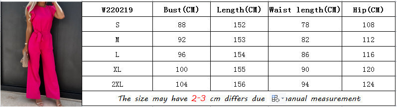 High Waist Commuter Strap-Up Jumpsuit - Summer Wide Leg Streetwear Jumpsuit