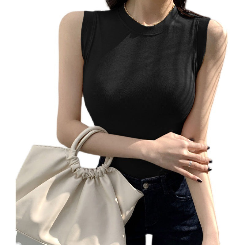 Womens Ribbed Thick Strap Tight Slim Fitted Sporty Workout Tank Tops