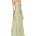 Ribbed Pleated Tube Dress