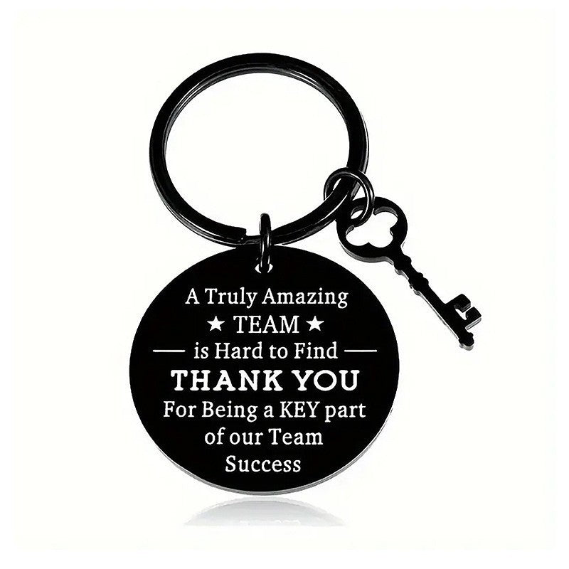 Stainless Steel Keychain Thanksgiving Inspirational Gifts for Family, Friends and Colleagues