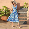 Summer Sexy Spaghetti Straps and Flowy Beach Dress for Women