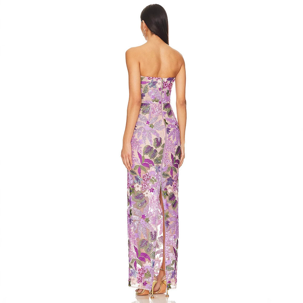 Sequin Cut-Out Bodycon Gown