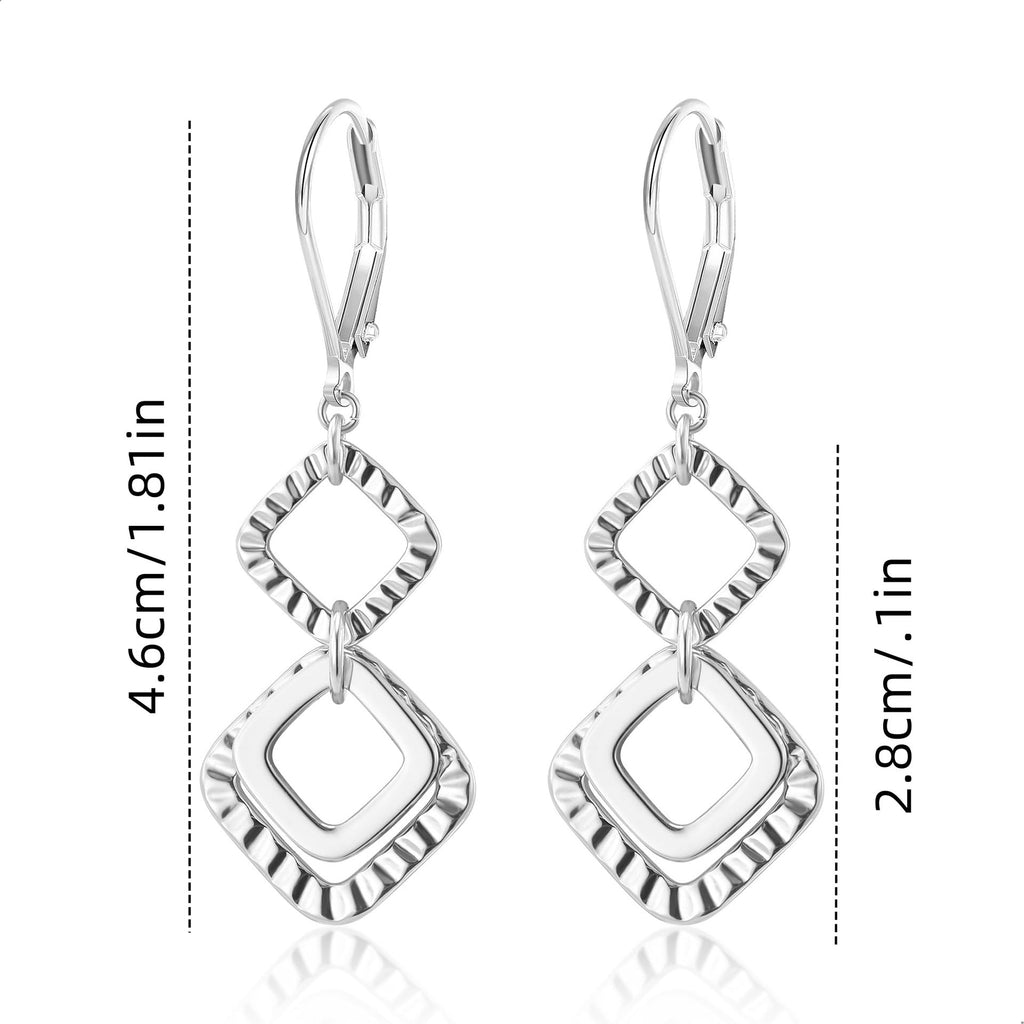 Brass real gold electroplating niche light luxury karst pleated earrings women's earrings