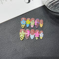 TKHandmadePress on Nails wholesale almond engraved niche color
