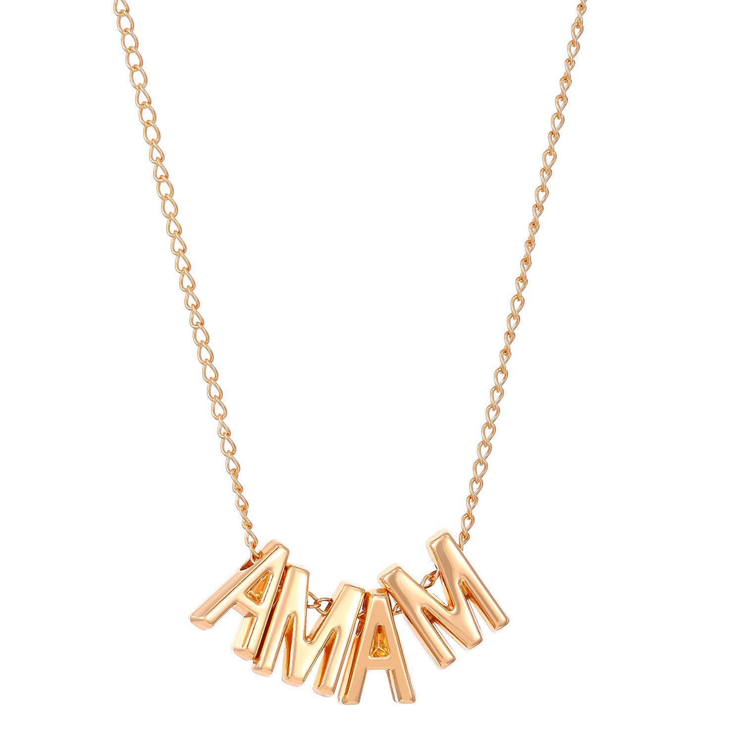 MAMA Letter Pendant Clavicle Chain Creative Mother's Day Necklace