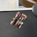 Tiger French Three-dimensional Cherry Press on Nails Hot Selling Temperament Premium Nail