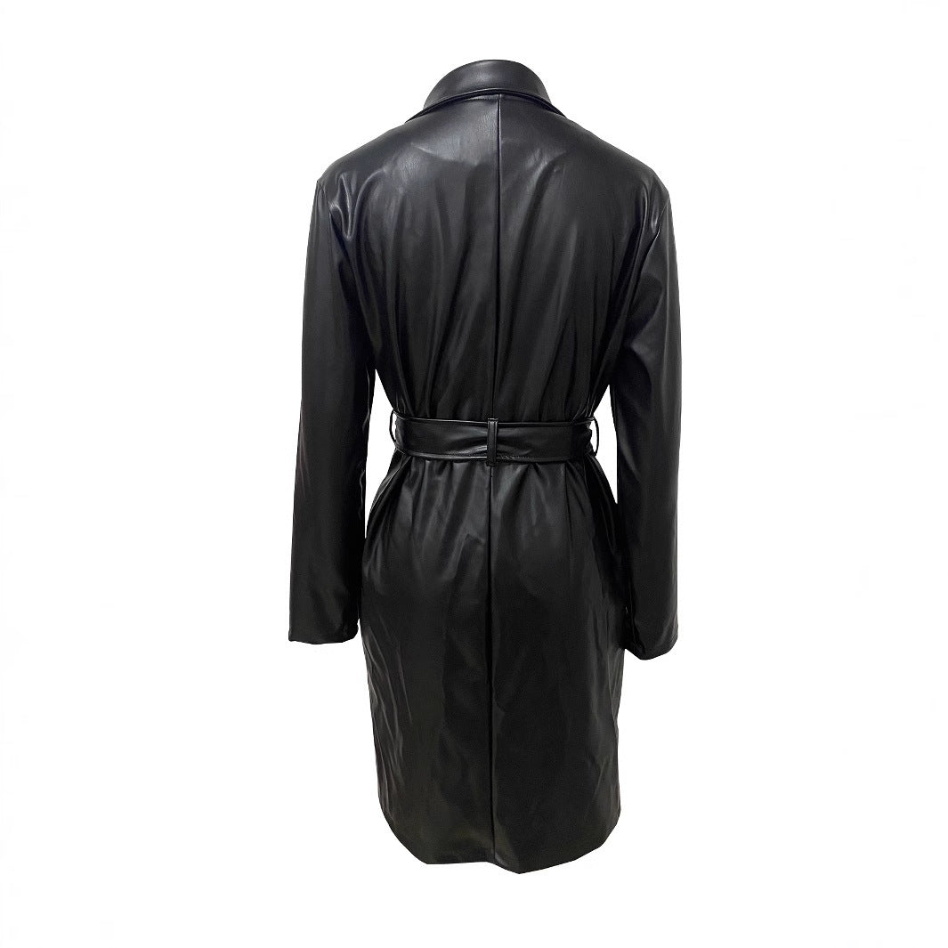 Long Leather Coat