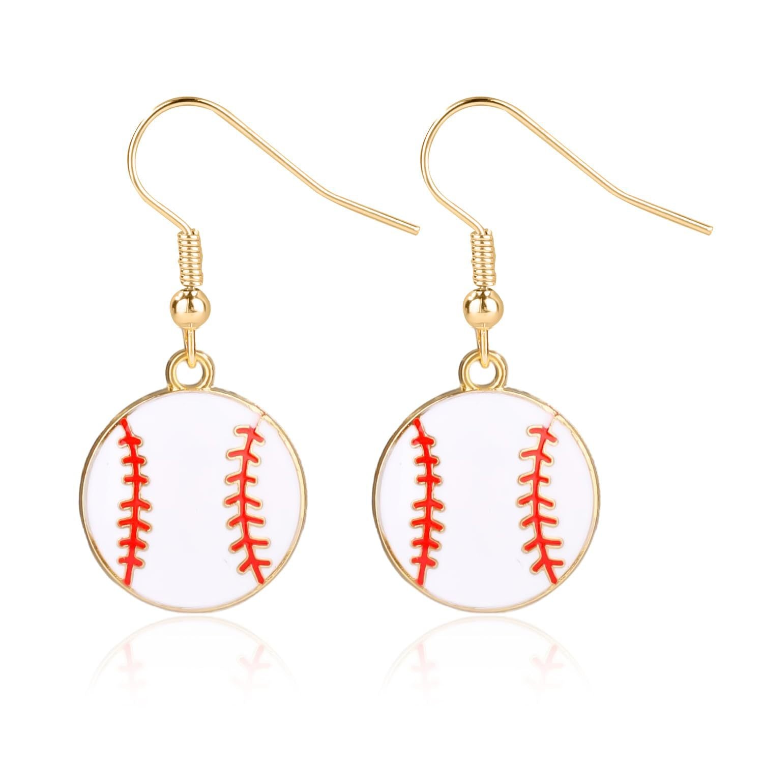 Rhinestone Football & Rugby Earrings for Women - Sparkling Sports Fan Dangle Drop Stud Earrings