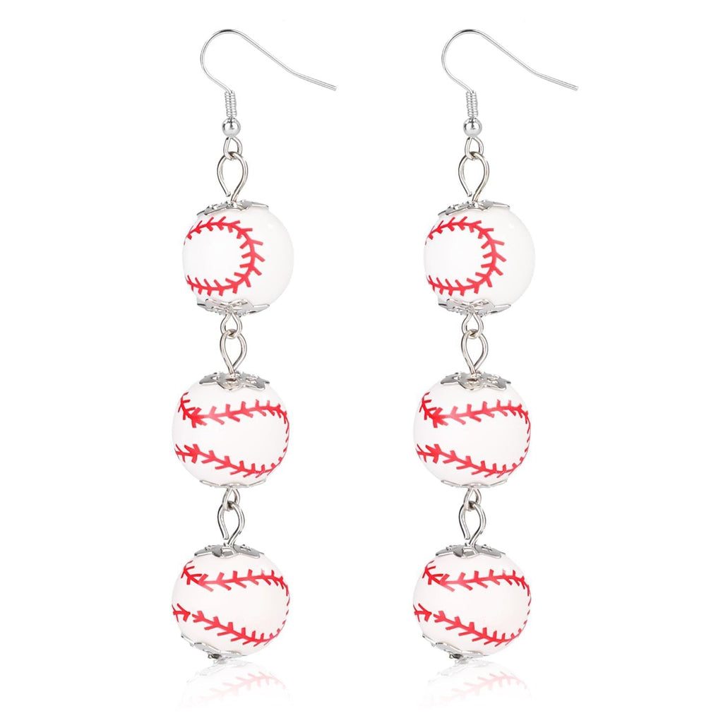 Rhinestone Football & Rugby Earrings for Women - Sparkling Sports Fan Dangle Drop Stud Earrings