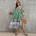 Tie-Strap Beach Cover-Up Dress ¨C Vacation Kimono Robe Maxi