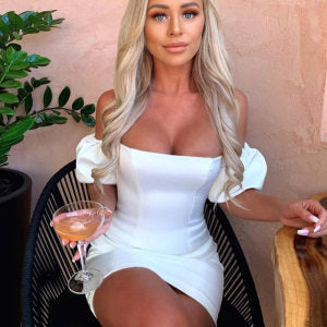 Women's Sexy Tube Sleeveless Bodycon Satin Suspender Mini Dress - Sexy Backless Wrap Cocktail Party Dress