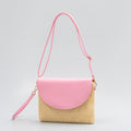 Holiday straw bag, small solid color shoulder bag, small crossbody beach bag, seaside beach bag evening clutch woven bag