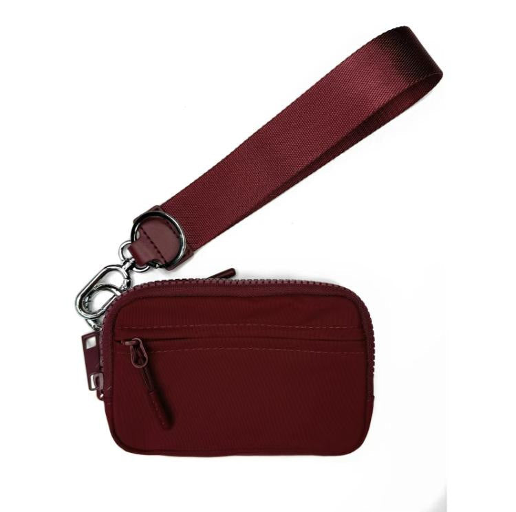 Transparent PVC Card Bag – Portable Wrist Bag for Bank Card & Change Storage