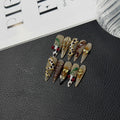 Volcano Babes Handcrafted Press on Nails Piece Carving
