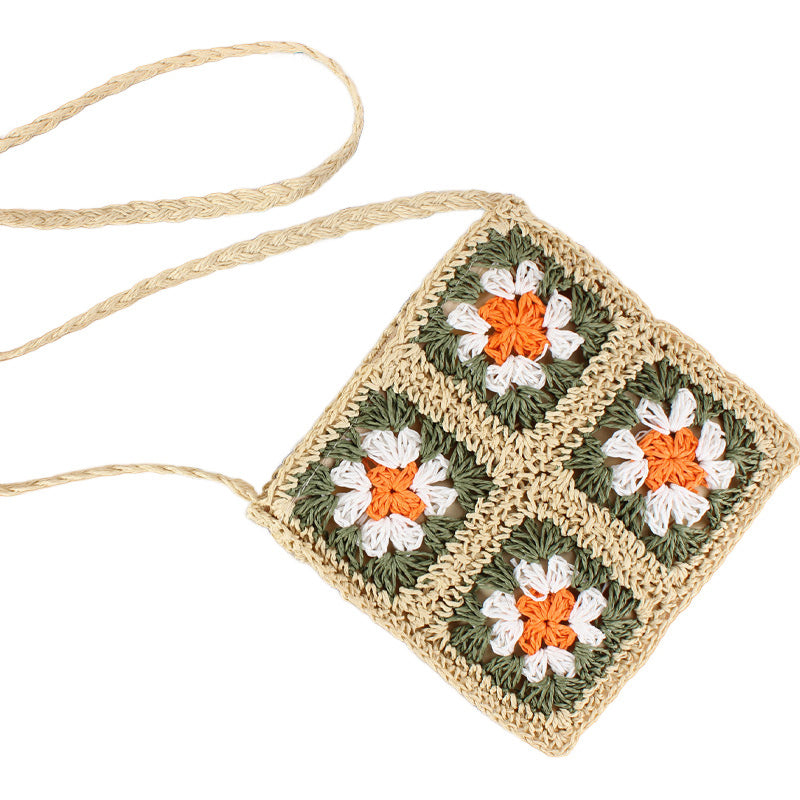 Eliza Crochet Straw Crossbody - EveryNest