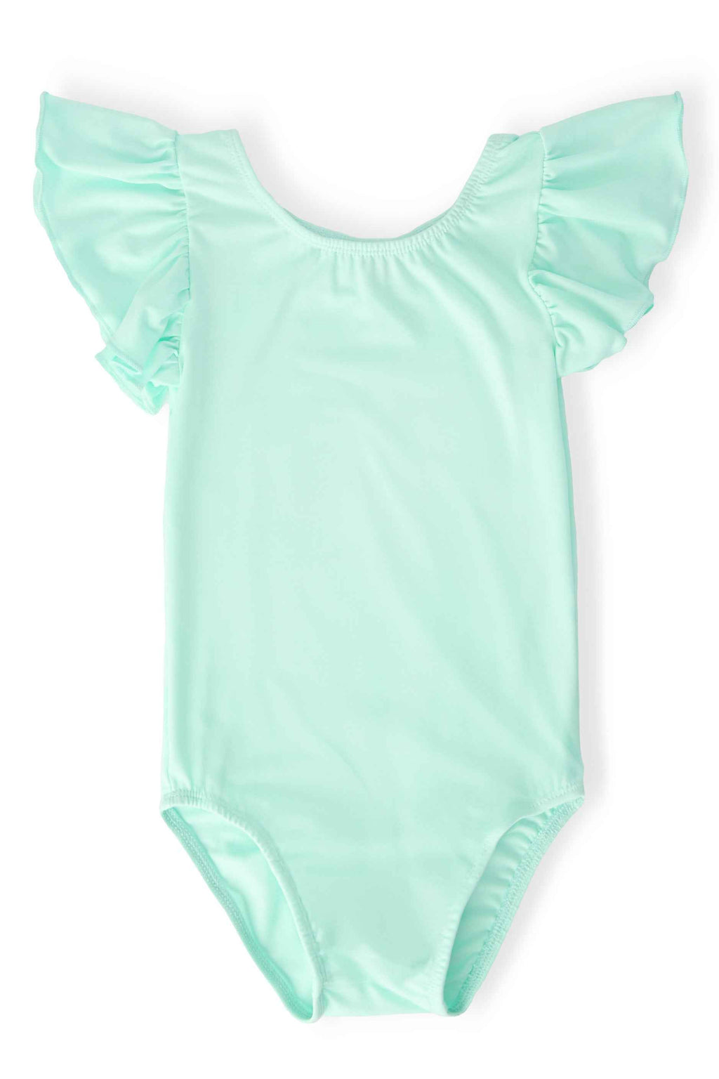 Pastel Green S/S Flutter Sleeve Leotard