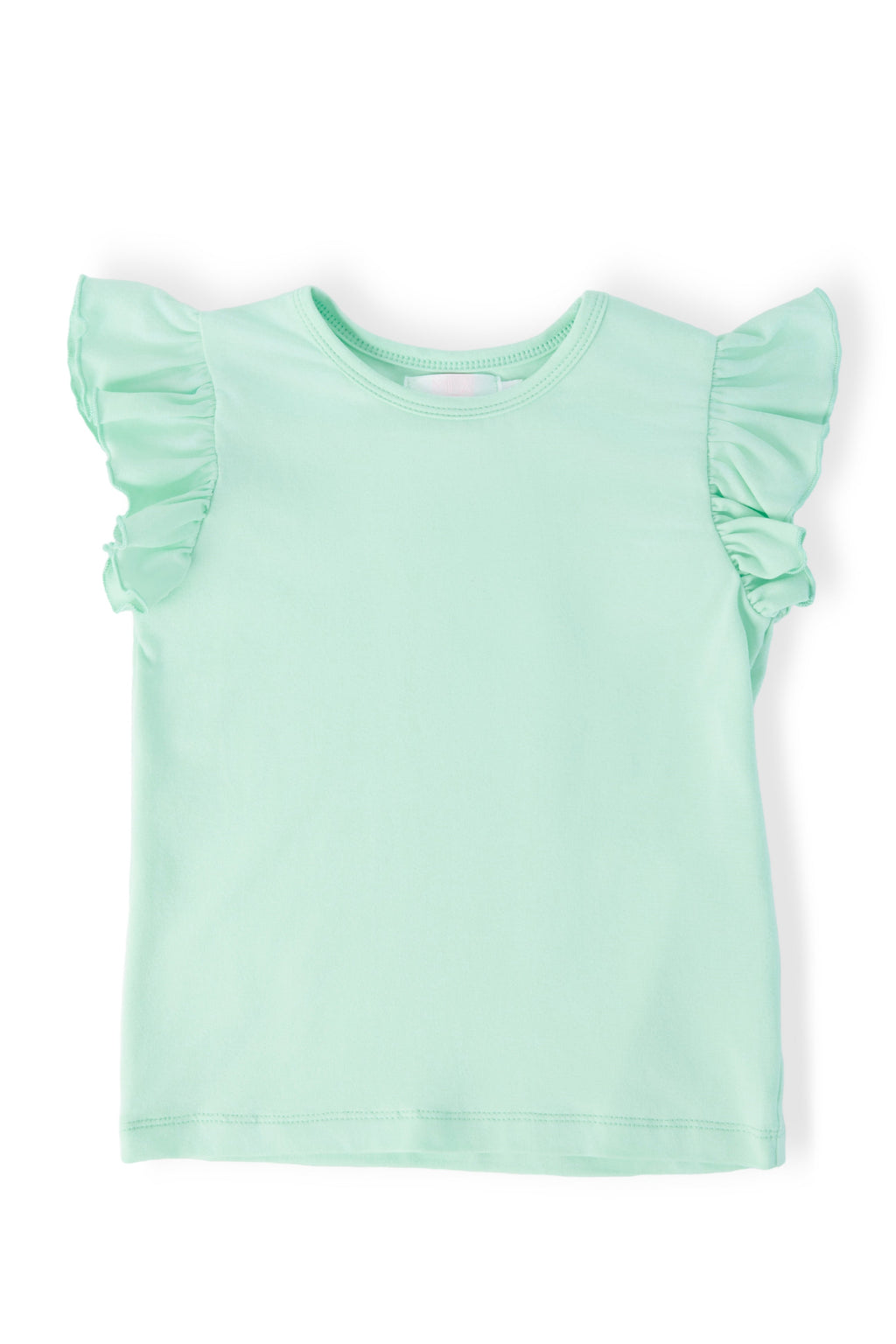 Pastel Green S/S Ruffle Tee