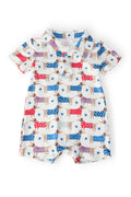 Patriotic Pups Polo Shorty One-Piece