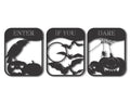 Custom Metal Halloween Signs | Set of 3 | Indoor Outdoor | Up to 46" | Over 20 Color Options