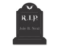 Metal Custom Halloween Headstone Sign | Custom Headstone Plaque | 15 Color Options