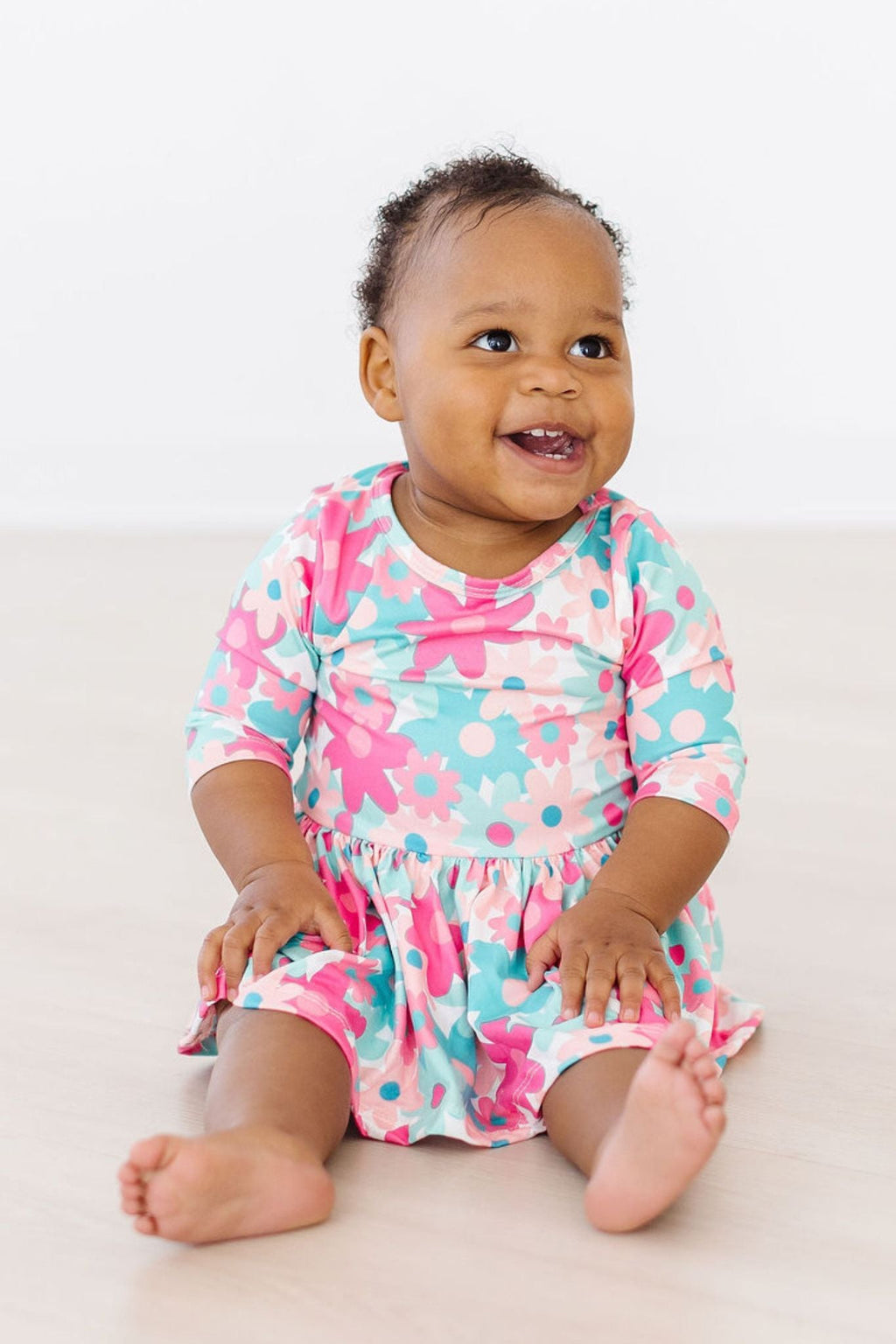 SALE Petal Perfection 3/4 Sleeve Twirl Bodysuit