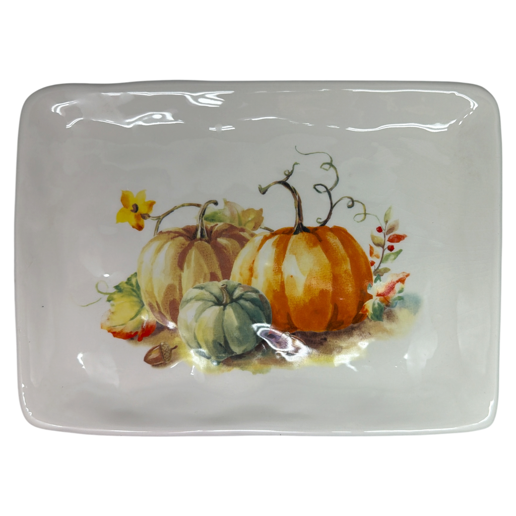 Painted Pumpkin Platter