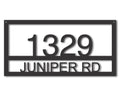Custom Metal House Address Sign | Indoor Outdoor | Up to 46" | Over 20 Color Options