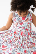 SALE Red, White & BBQ Tank Twirl Dress