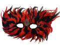Red/Black Feather Mask