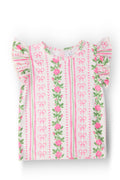 Rosebud Bows S/S Ruffle Tee