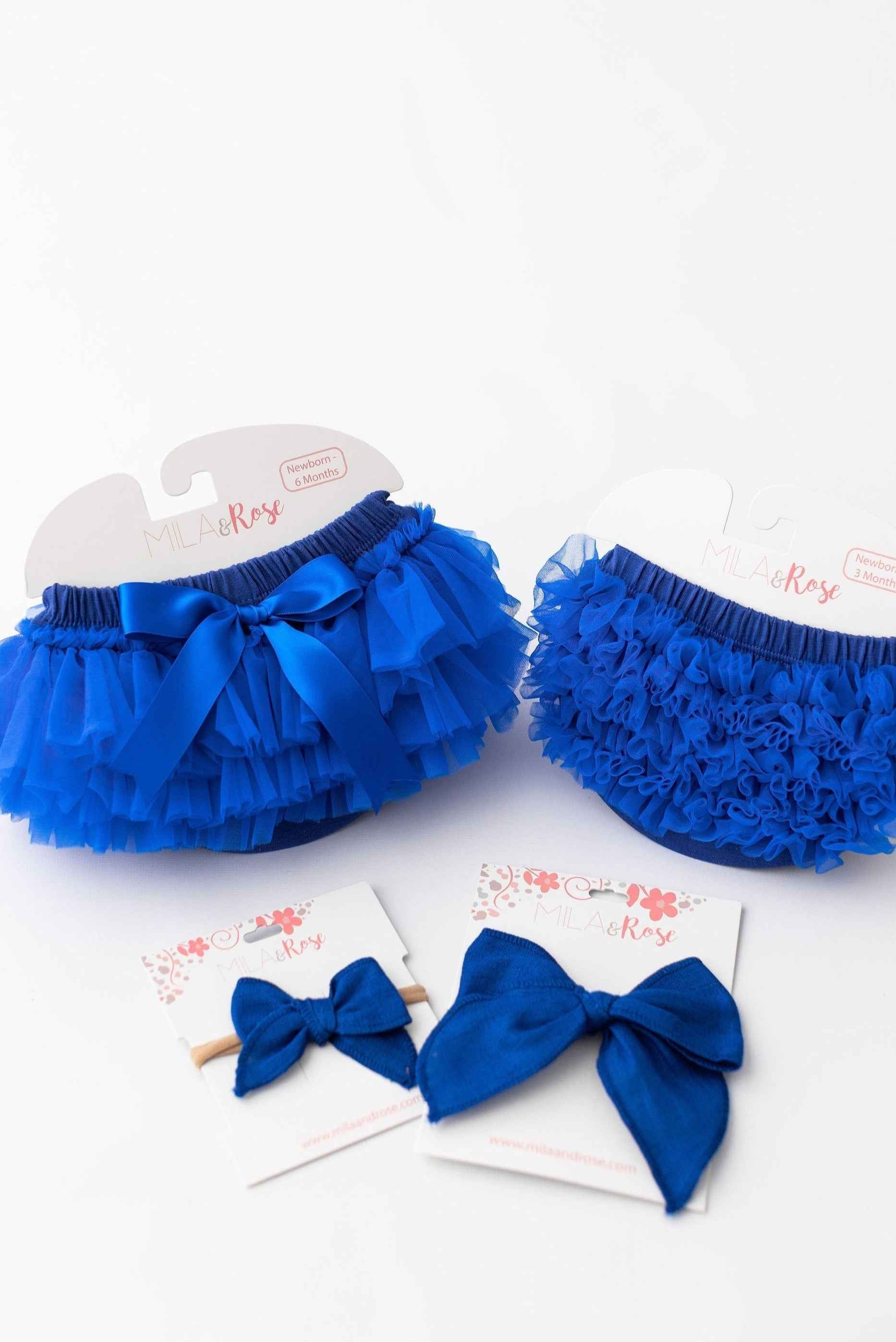 Royal Blue Ruffle Bum Bloomer