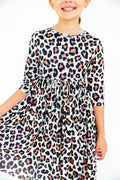 Wild One 3/4 Sleeve Pocket Twirl Dress